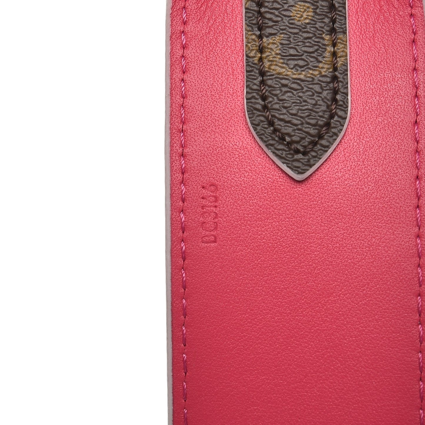 Monogram Bandouliere Shoulder Strap Hot Pink