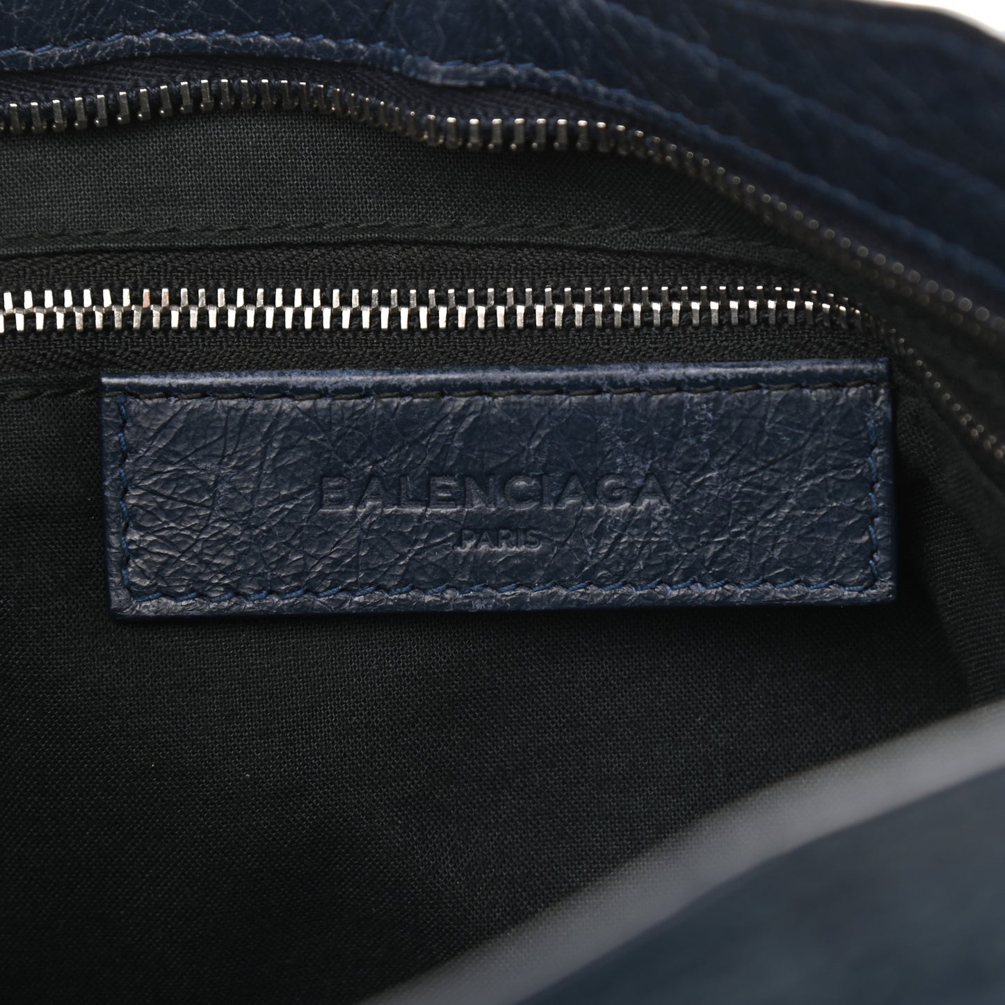 Agneau Classic Silver Hardware S City Bleu Obscur