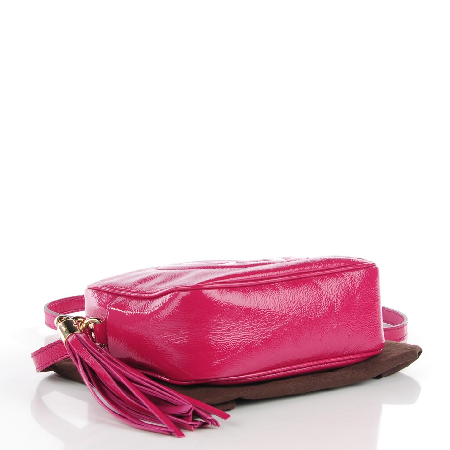 Soft Patent Small Soho Disco Bag Bright Bougainvillea
