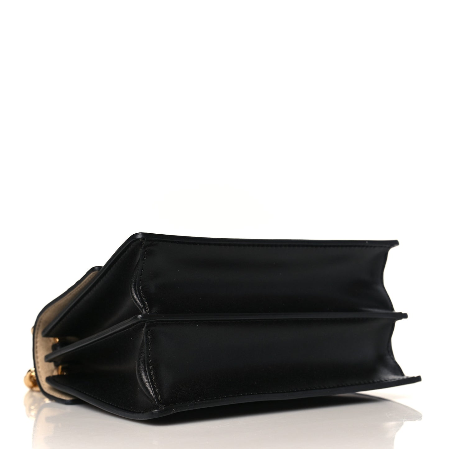 Vitello Liberty Bi-Color FF 1974 Embossed Small Kan I Shoulder Bag Black Maya