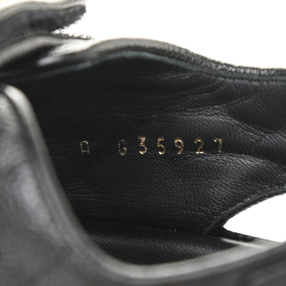Chanel Grained Calfskin Velcro Dad Sandals 39 Black 7 of 8