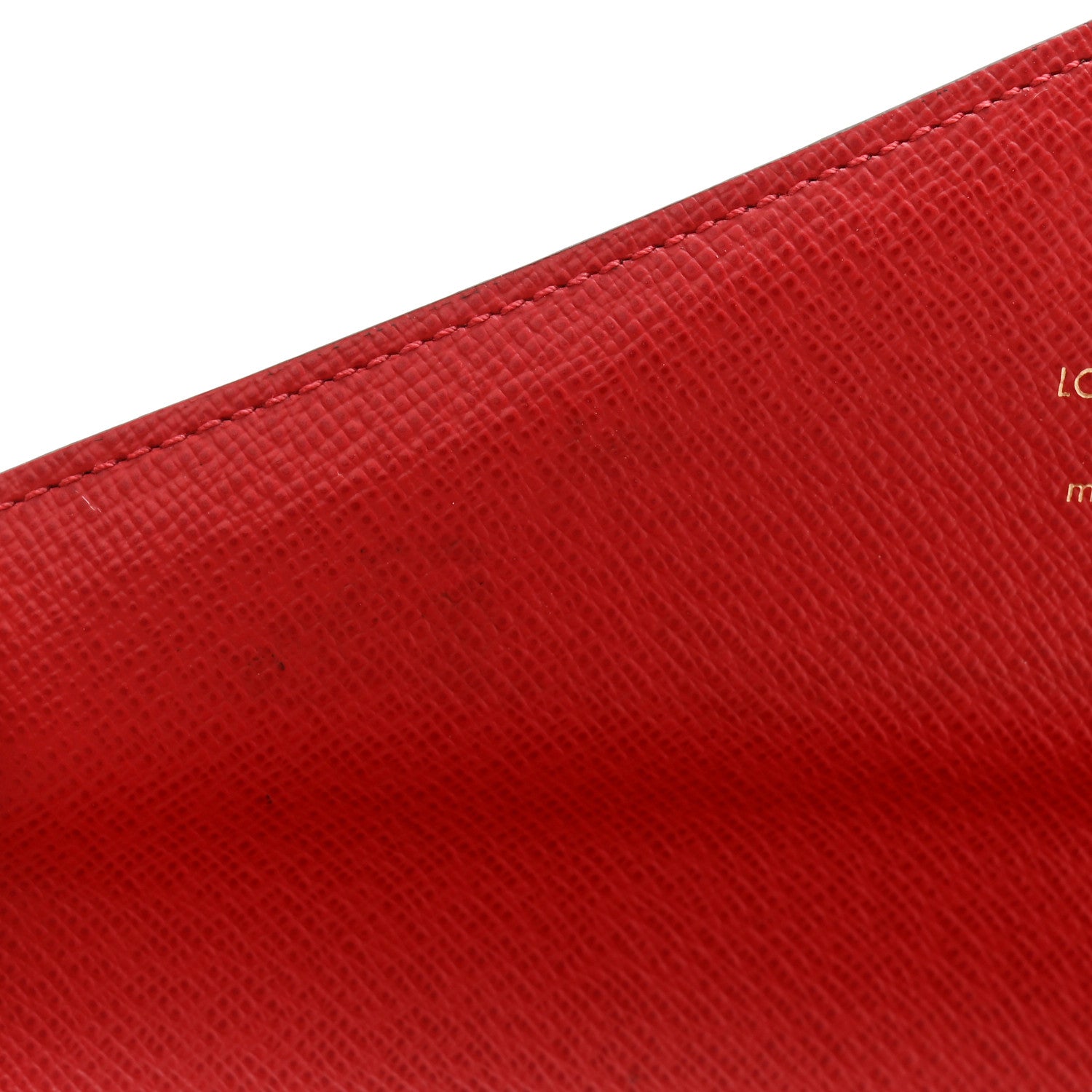 Louis Vuitton Damier Ebene Josephine Wallet Red 9 of 13