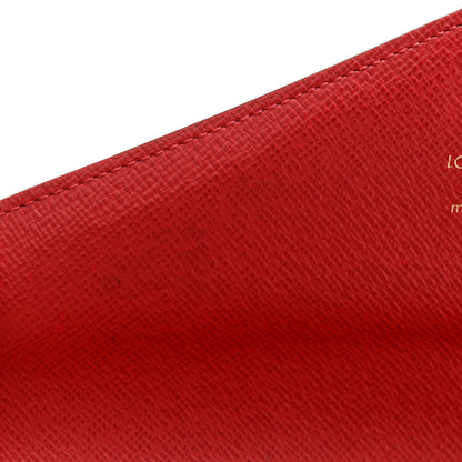 Louis Vuitton Damier Ebene Josephine Wallet Red 9 of 13