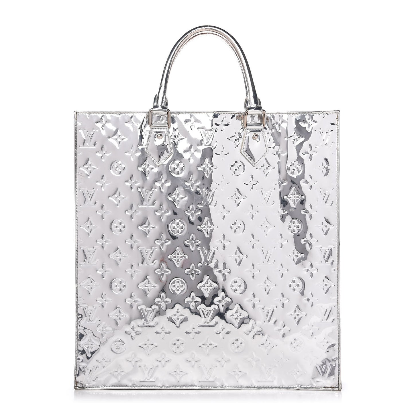 Monogram Miroir Sac Plat Silver