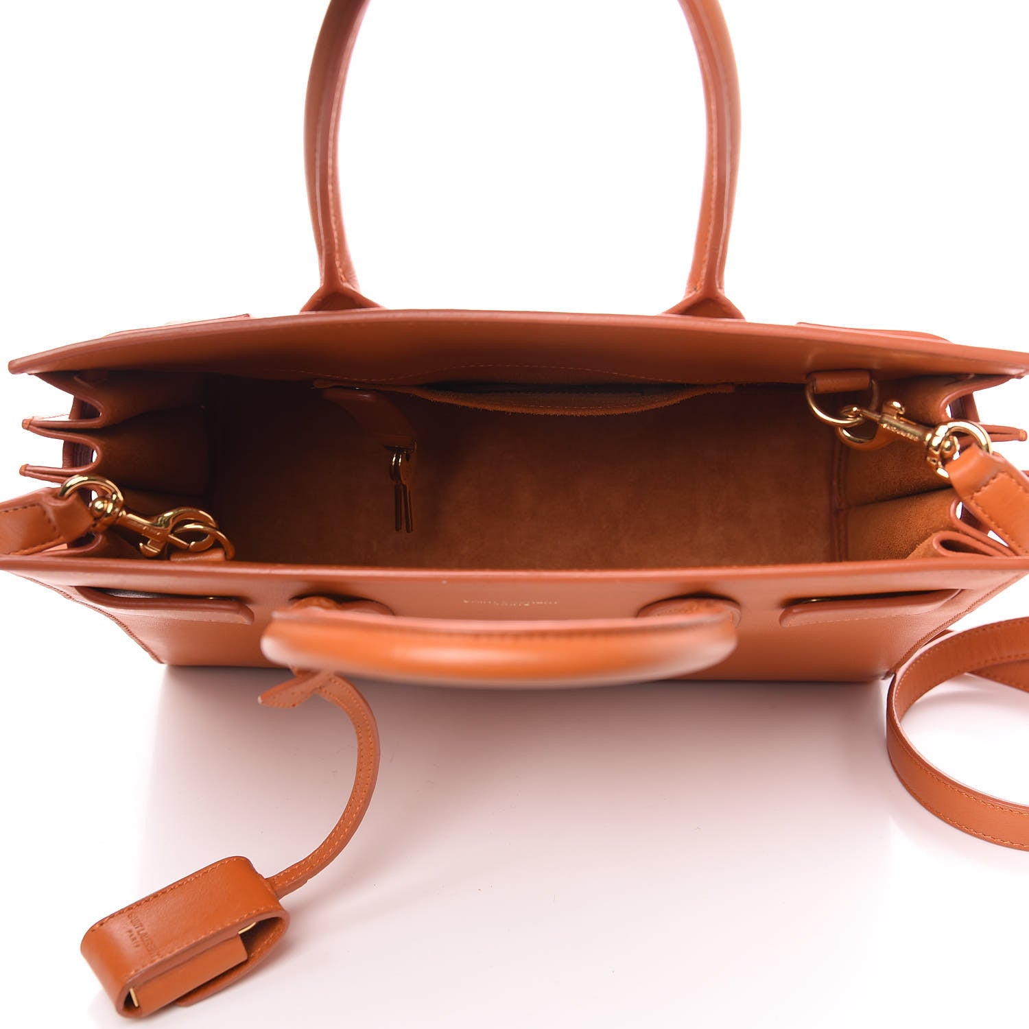 Saint Laurent Calfskin Baby Sac De Jour Orange 4 of 13