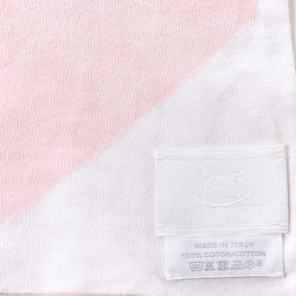 Hermes Cotton Adada Knit Baby Blanket Rose Lilac 7 of 10