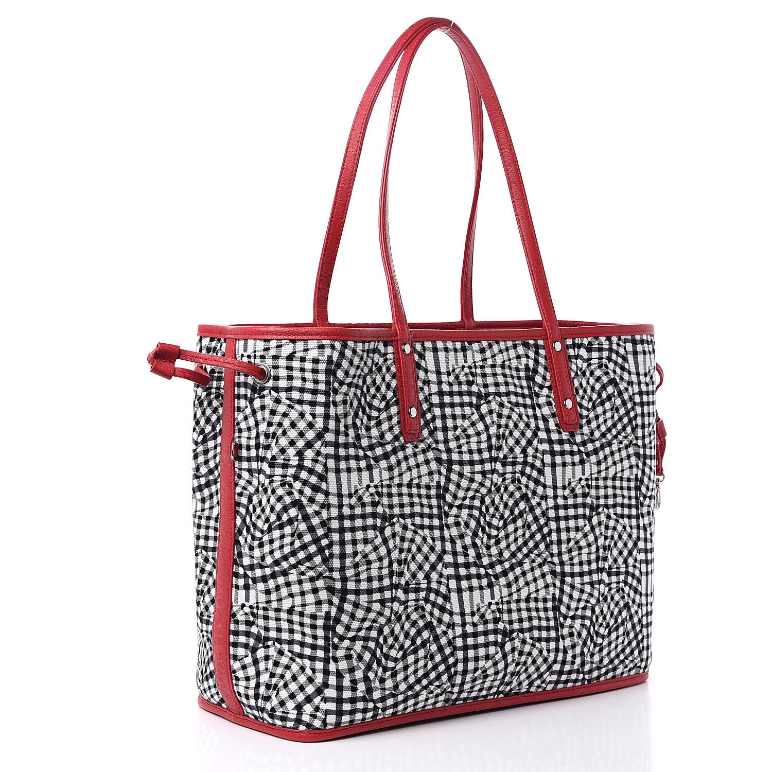MCM Visetos Medium Reversible Shopper Tote Ruby Red 5 of 14