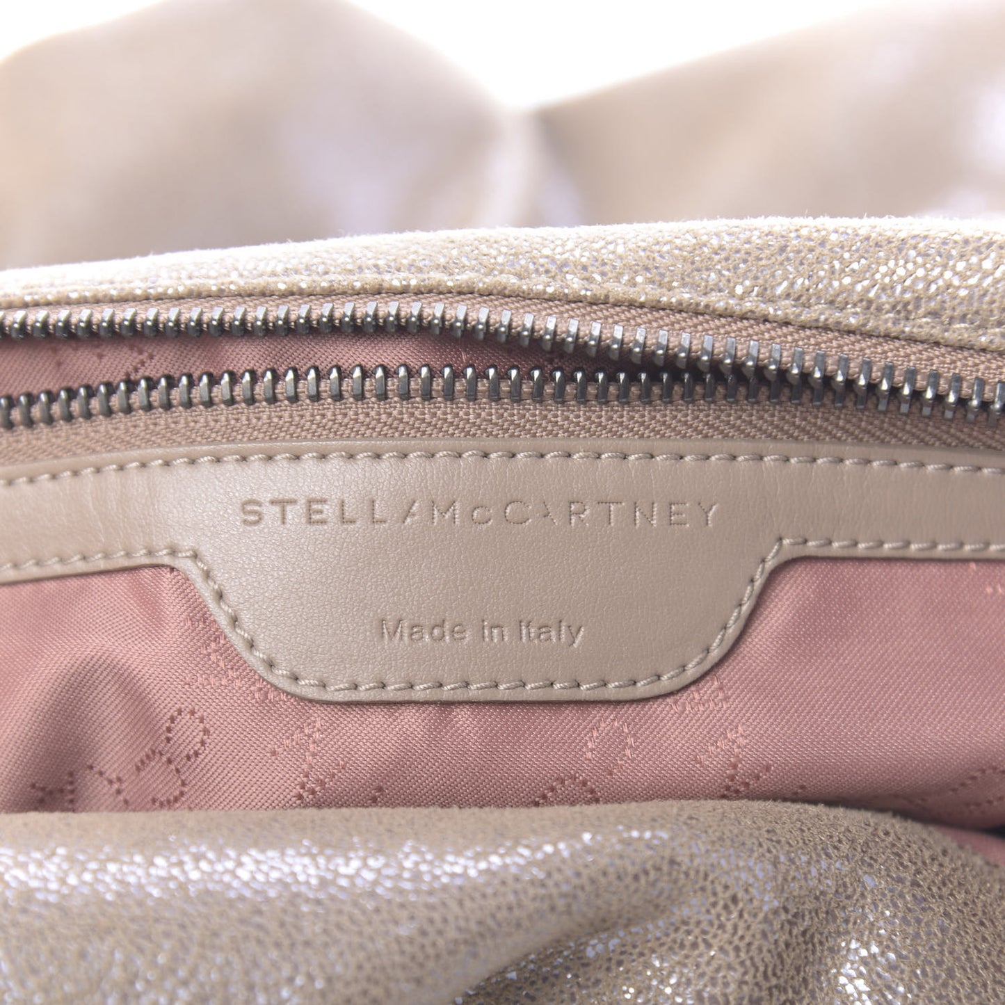 Shaggy Deer Falabella Fold Over Tote Taupe