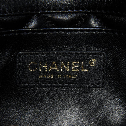 Chanel Woven Nylon Medium Flap Black 7 of 9