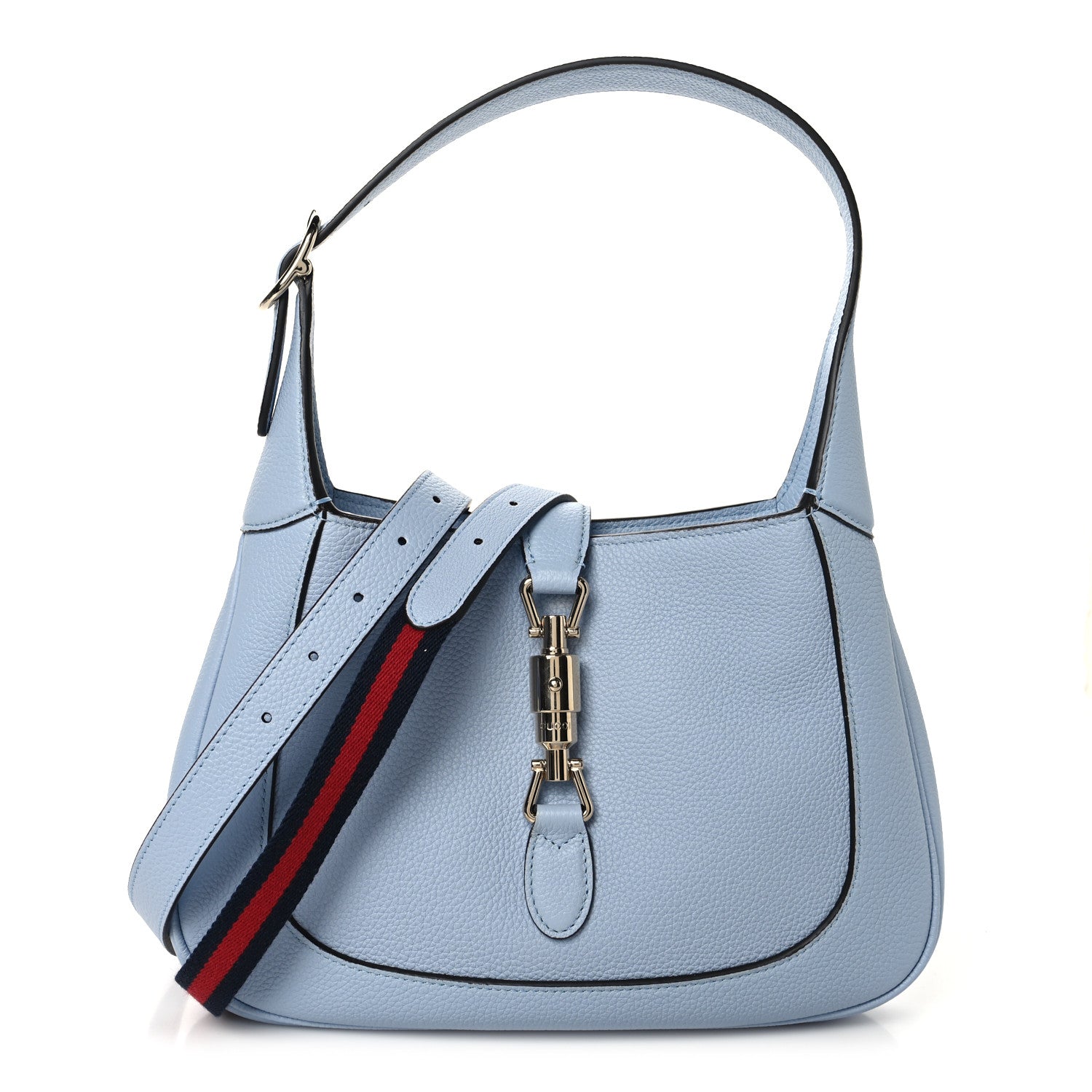 Gucci Grained Calfskin Mini Jackie 1961 Hobo Light Blue 1 of 10