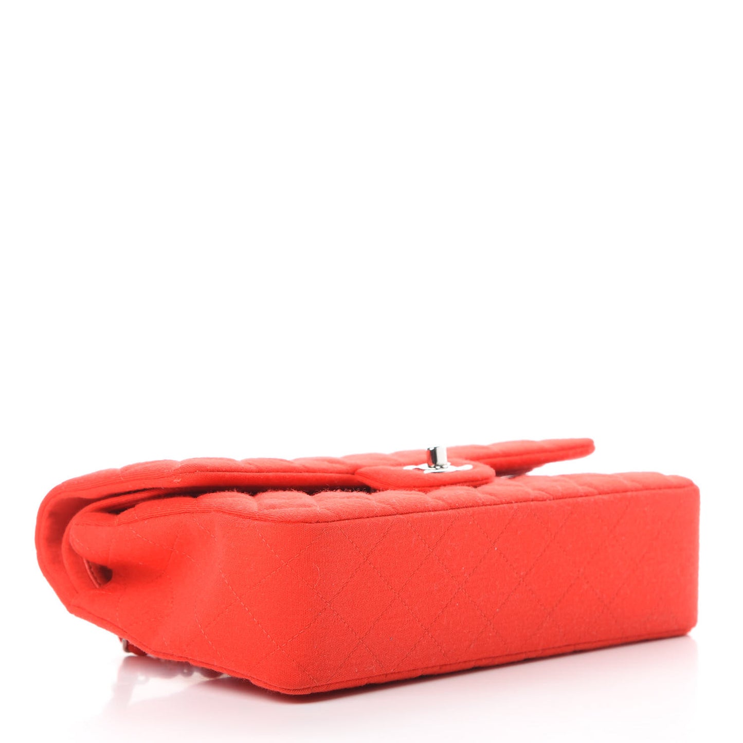 Jersey Quilted Medium Double Flap Red