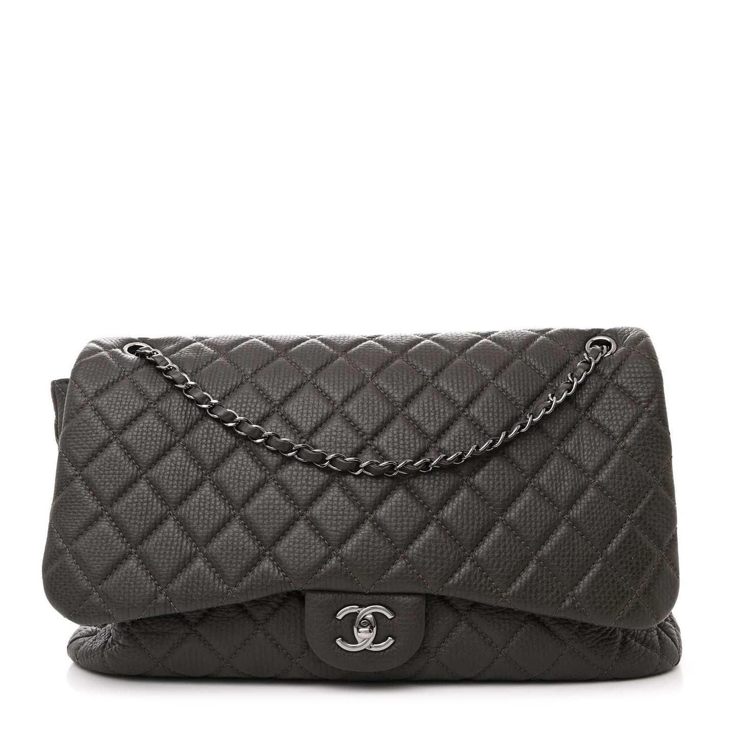 Quilted XXL Travel Flap Bag Khaki