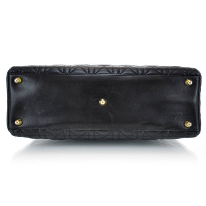 Christian Dior Lambskin Cannage Large Lady Dior Black 6 of 12