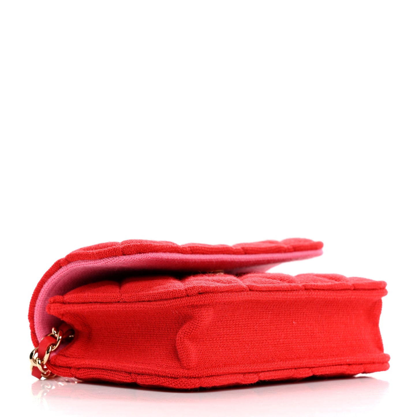 Jersey Quilted Micro Mini Flap Red