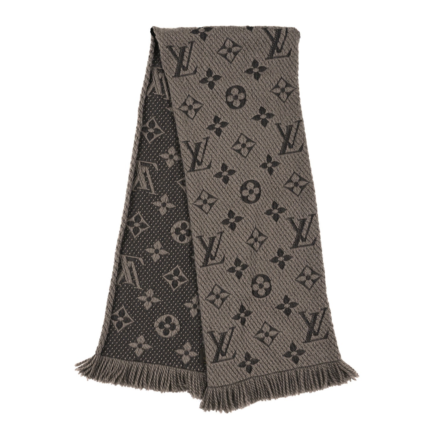 Wool Silk Logomania Scarf Verone