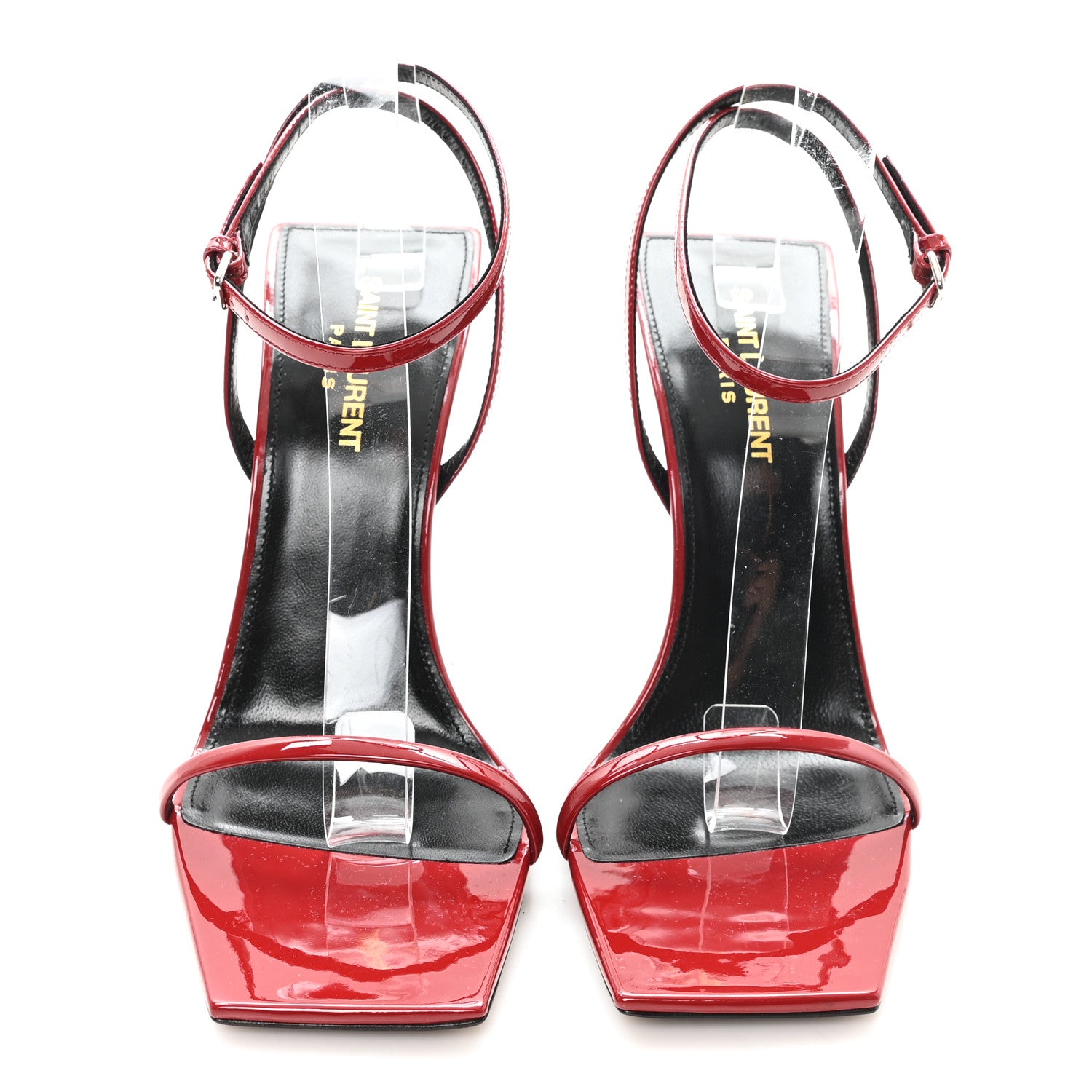 Saint Laurent Vernice Pam 110 Sandals 39 Opyum Red 3 of 8