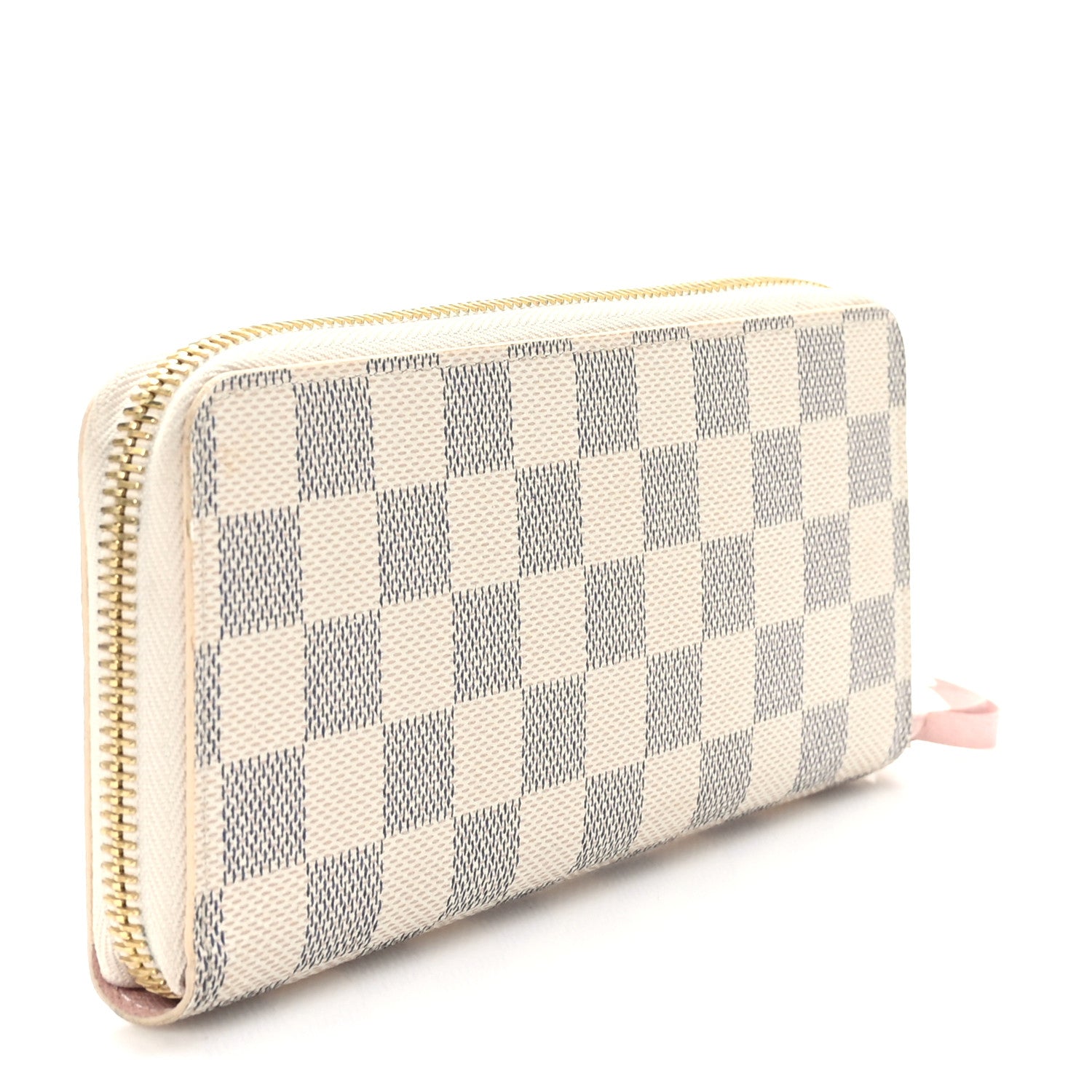 Louis Vuitton Damier Azur Clemence Wallet Rose Ballerine 3 of 6
