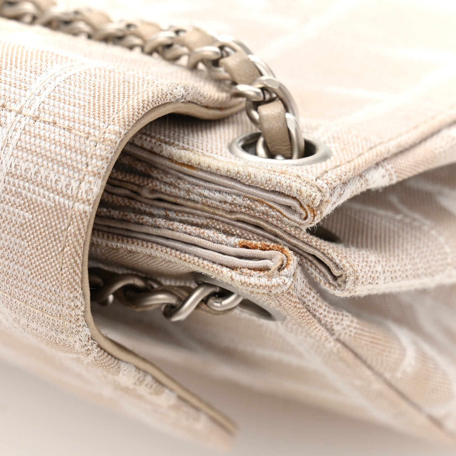 Chanel Nylon Travel Accordion Flap Beige 12 of 13