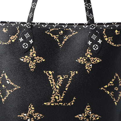 Louis Vuitton Monogram Giant Jungle Neverfull MM Black 9 of 9