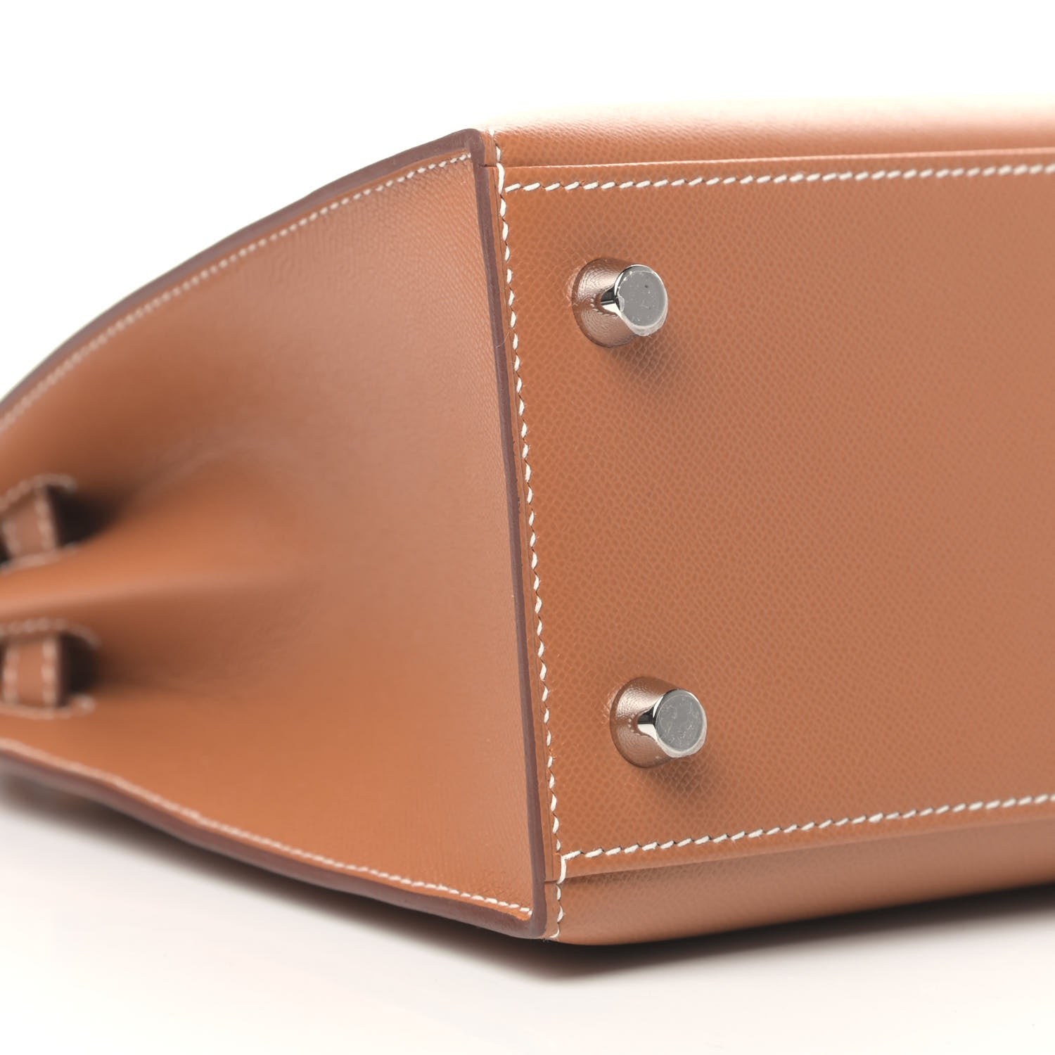 Hermes Madame Calfskin Kelly Sellier 25 Gold 7 of 9