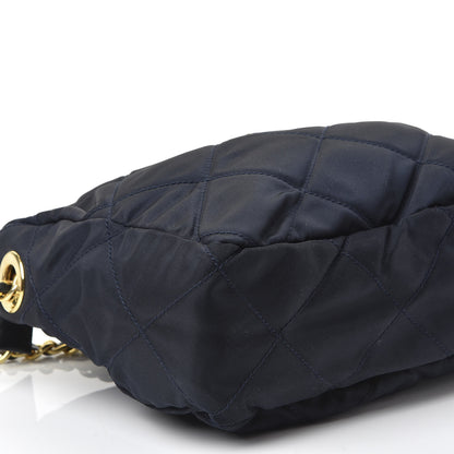 Prada Nylon Tessuto Impuntu Quilted Crossbody Bag Navy 5 of 9