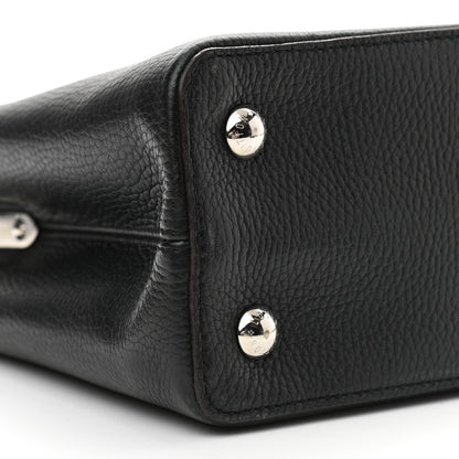 Louis Vuitton Taurillon Capucines PM Black 8 of 10
