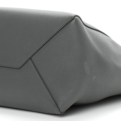 Celine Soft Grained Calfskin Belt Cabas Phantom Medium Grey 11 of 12
