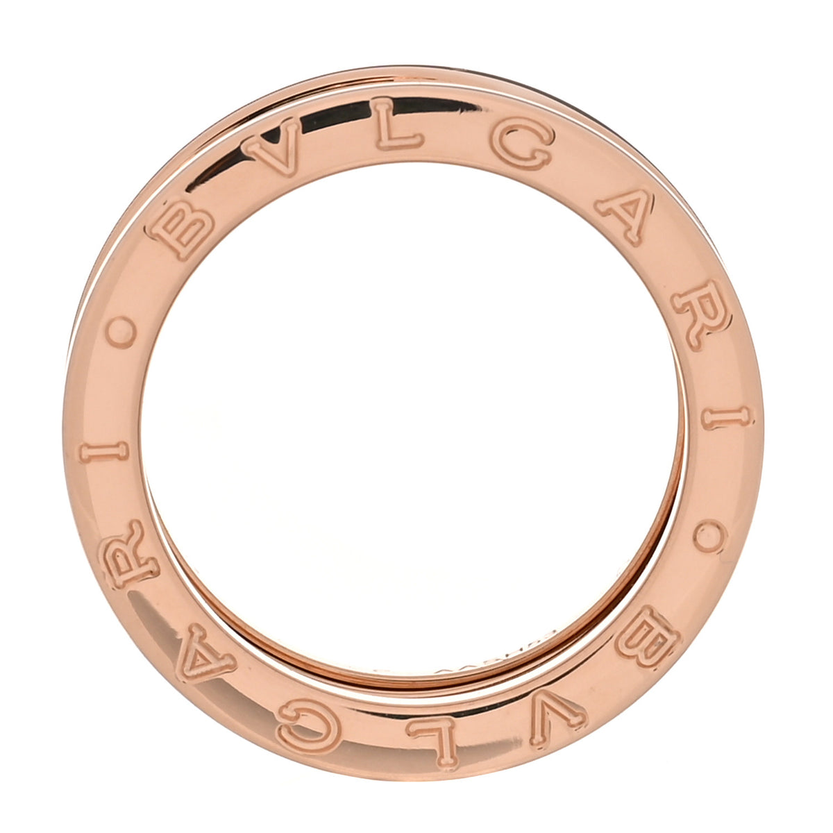 Bulgari 18K Rose Gold B.Zero1 Three-Band Ring 54 7 4 of 7