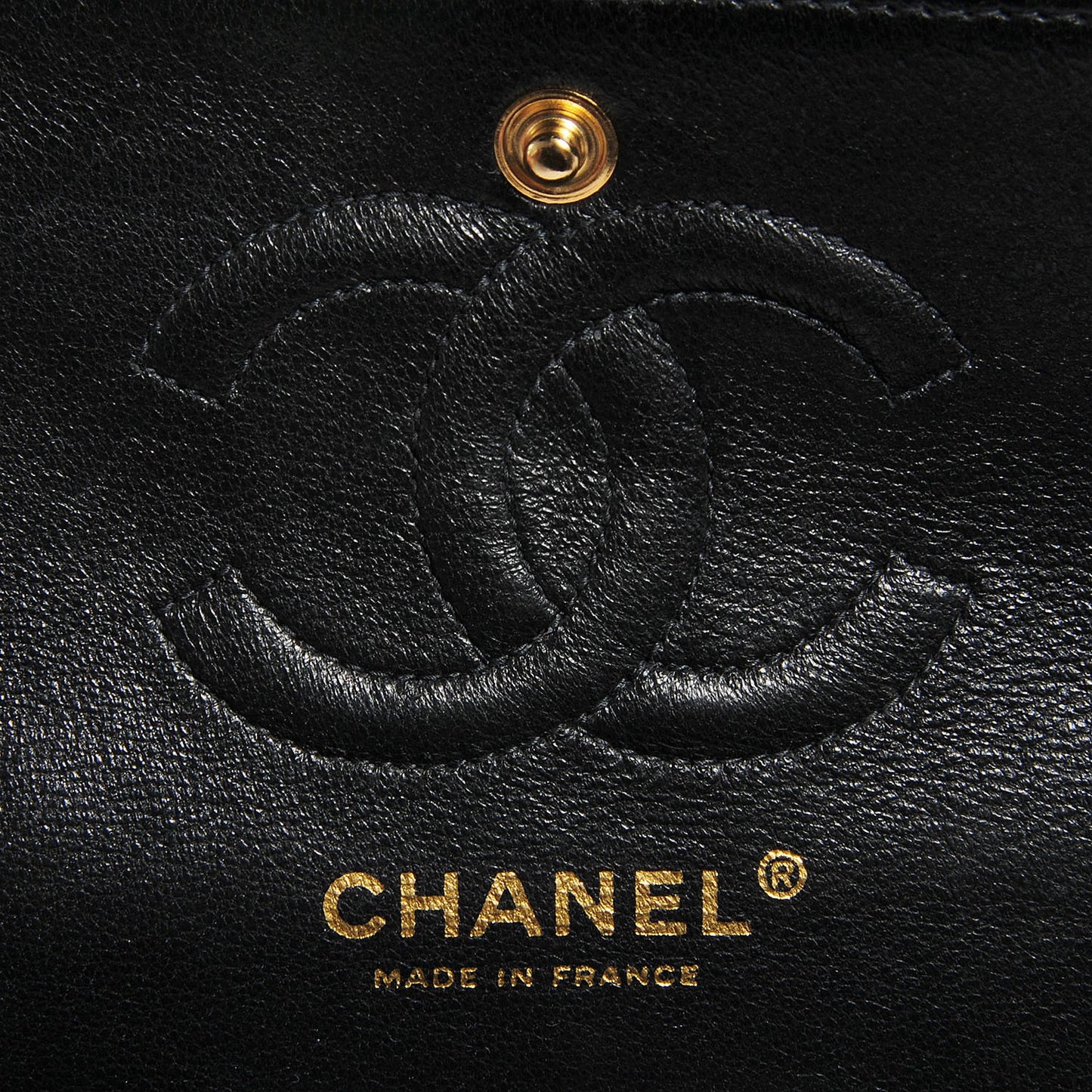 Caviar Quilted Small Double Flap Black