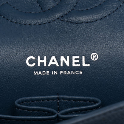 Chanel Caviar Quilted Medium Double Flap Blue 10 of 23