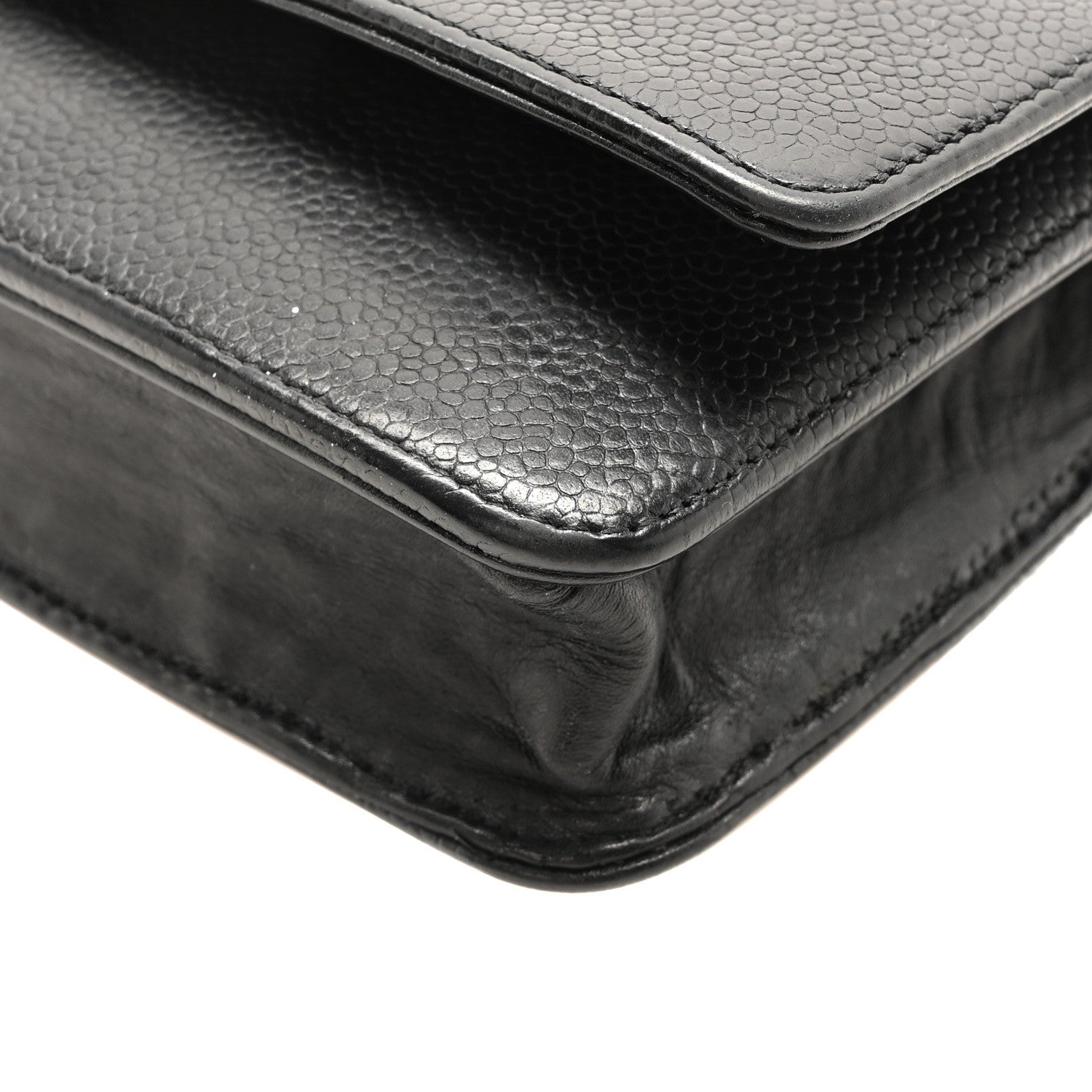Chanel Caviar Timeless CC Wallet On Chain WOC Black 10 of 11