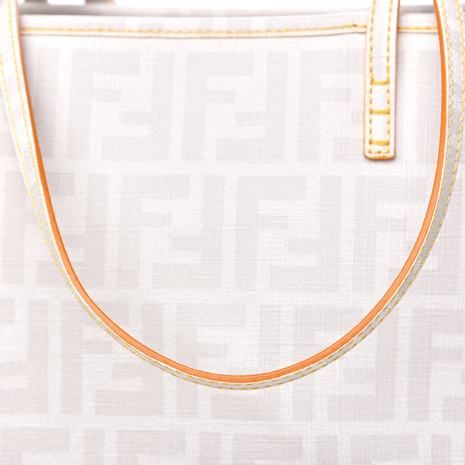 Fendi Zucca Spalmati Medium Roll Tote Bianco 12 of 12