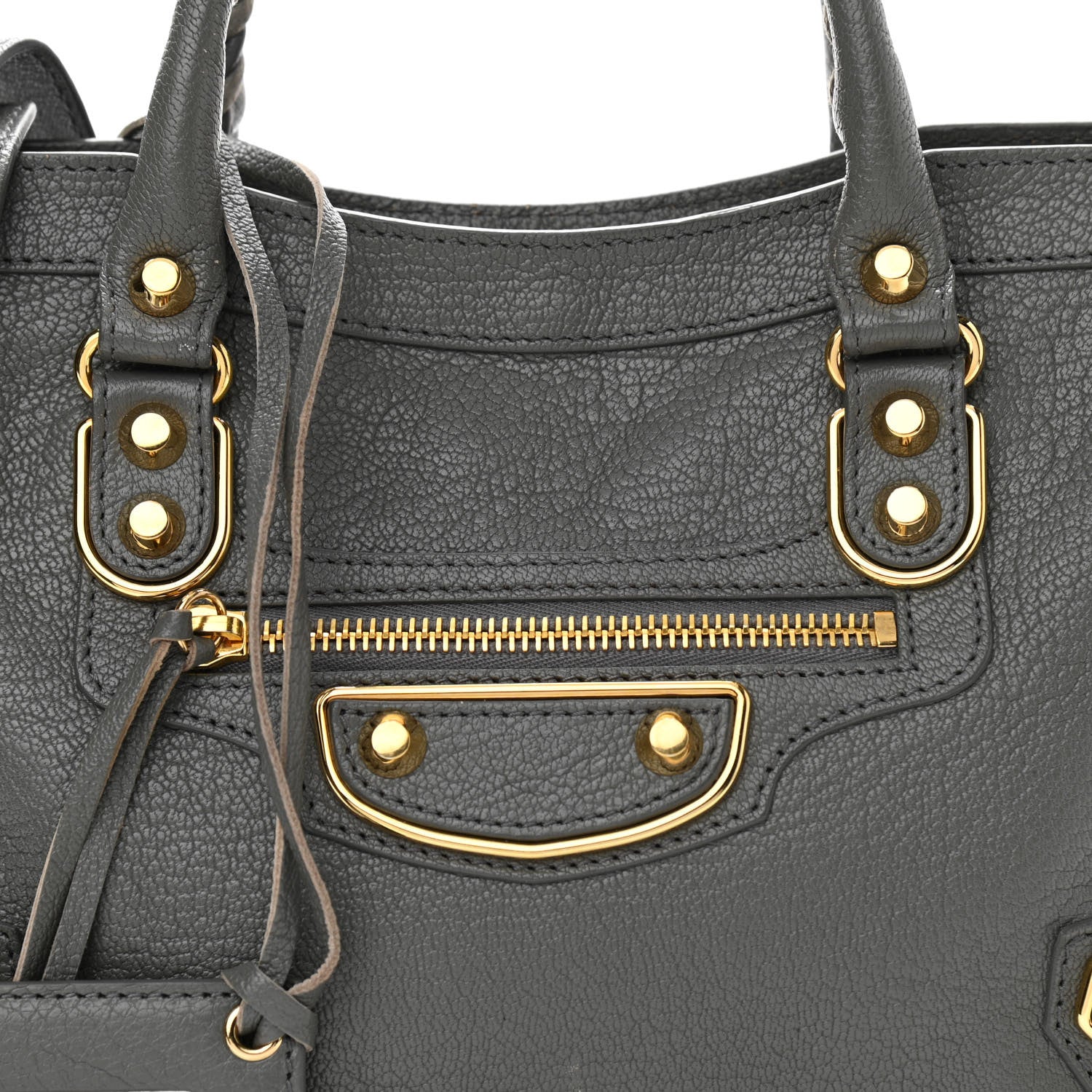 Balenciaga Chevre Gold Metallic Edge Hardware S City Gris Acier 11 of 11
