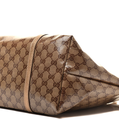 Gucci Crystal Monogram Large Joy Tote Gold 9 of 9