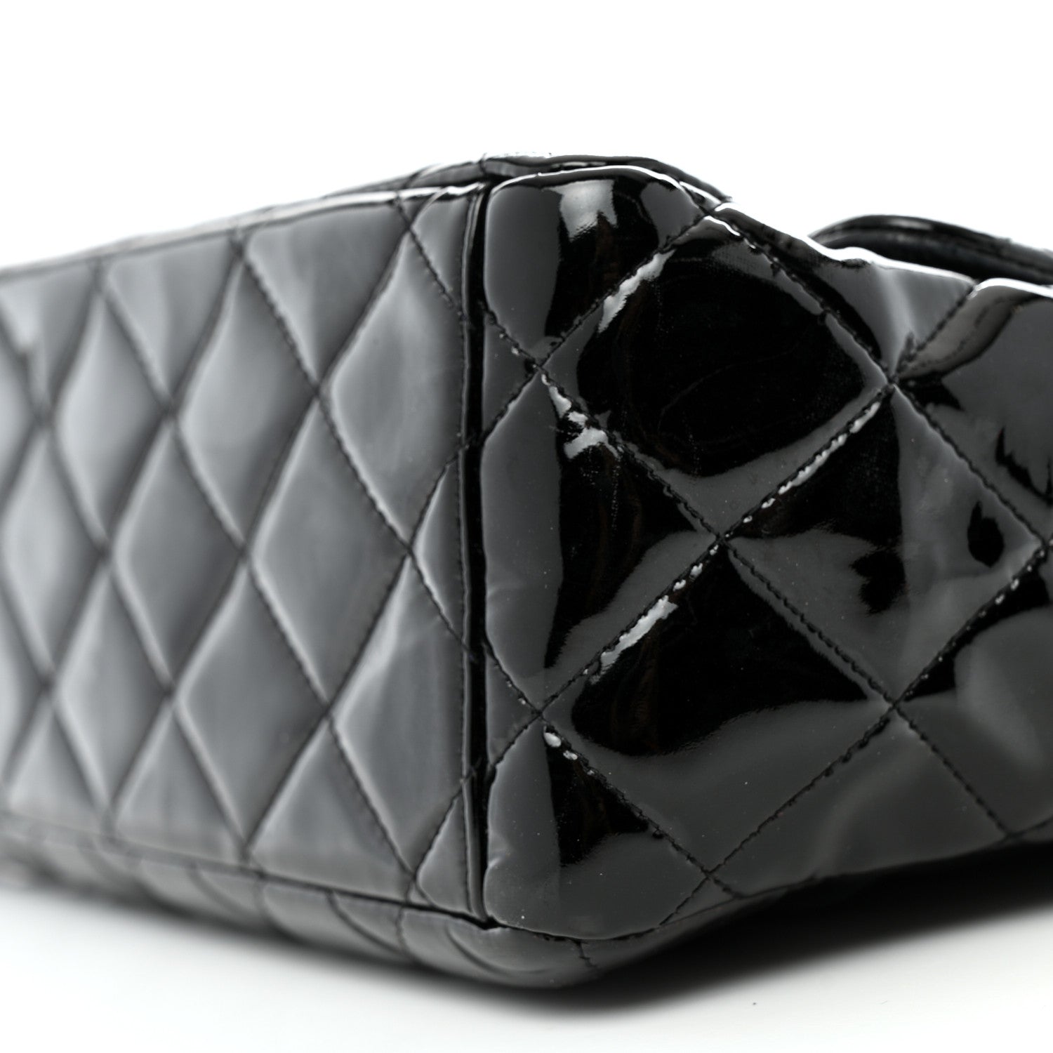 Chanel Patent Quilted Maxi Single Flap Black 10 of 12
