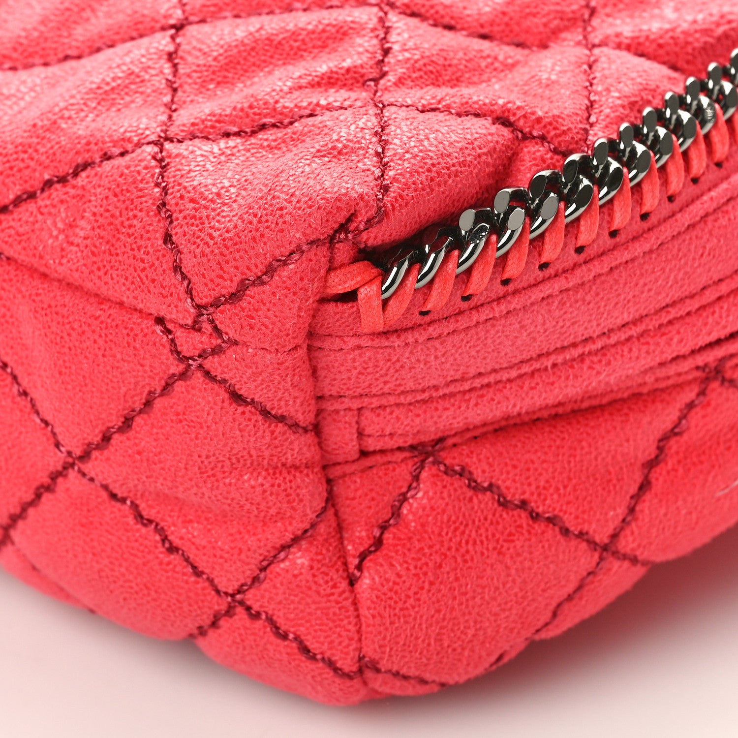 Stella McCartney Shaggy Deer Quilted Mini Falabella Backpack Pink Fluo 9 of 9