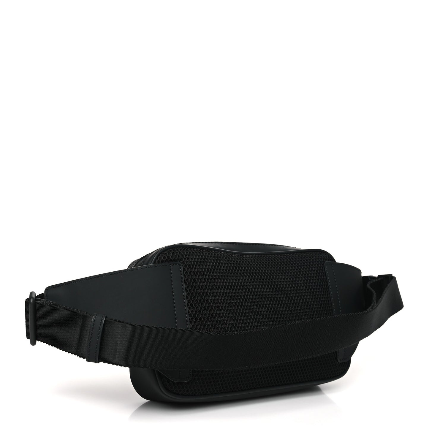 Rubber Effect Monogram GG Waist Belt Bag Black