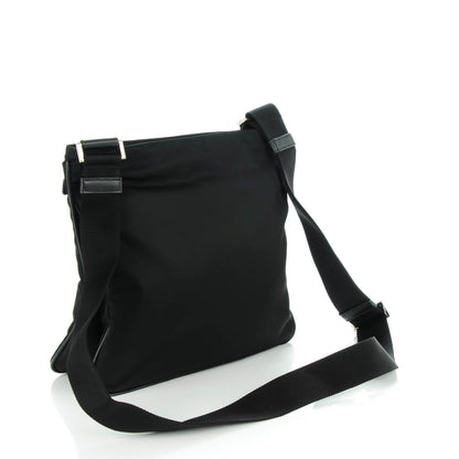 Prada Nylon Saffiano Flat Messenger Bag Black 3 of 9