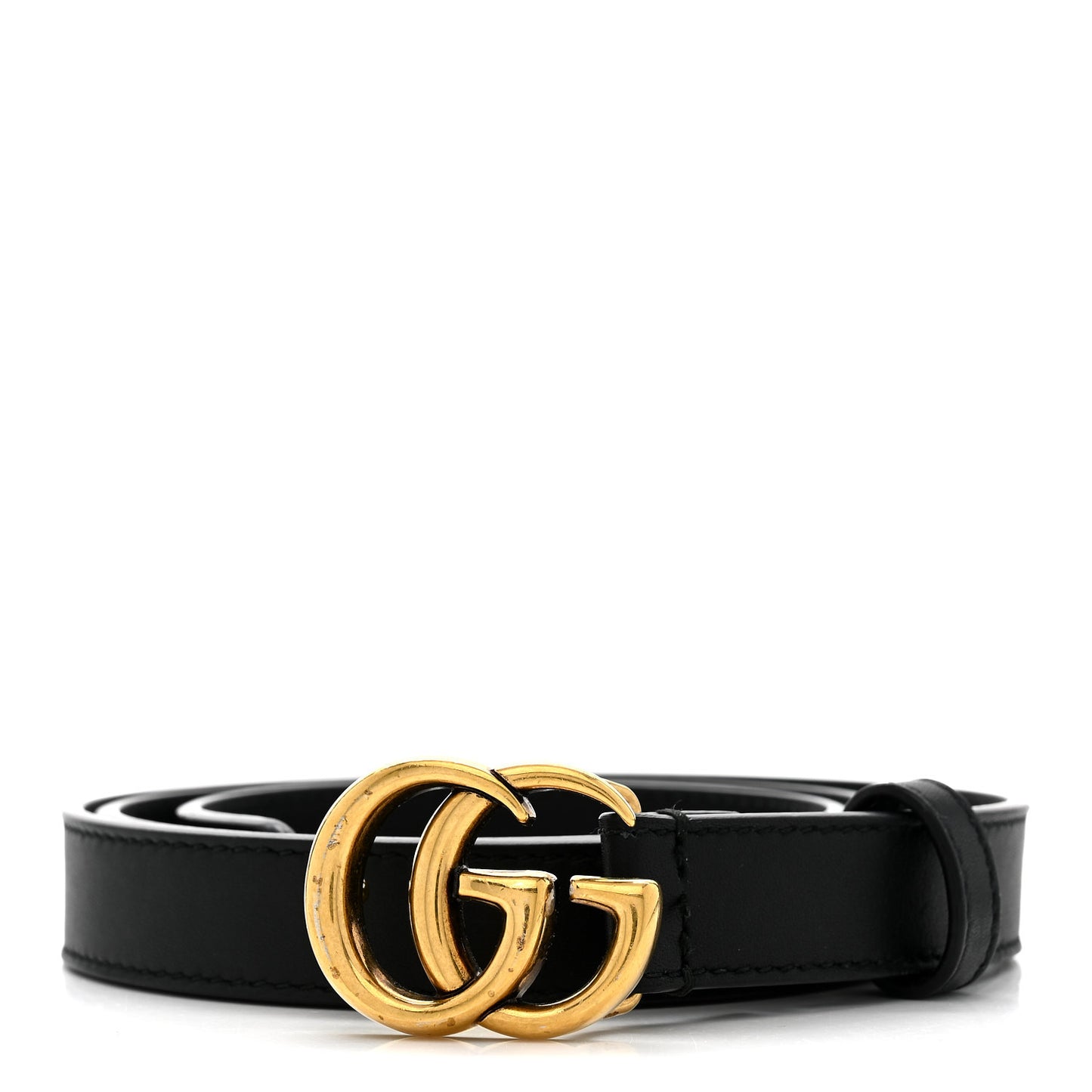 Calfskin Double G 20mm Belt 80 32 Black