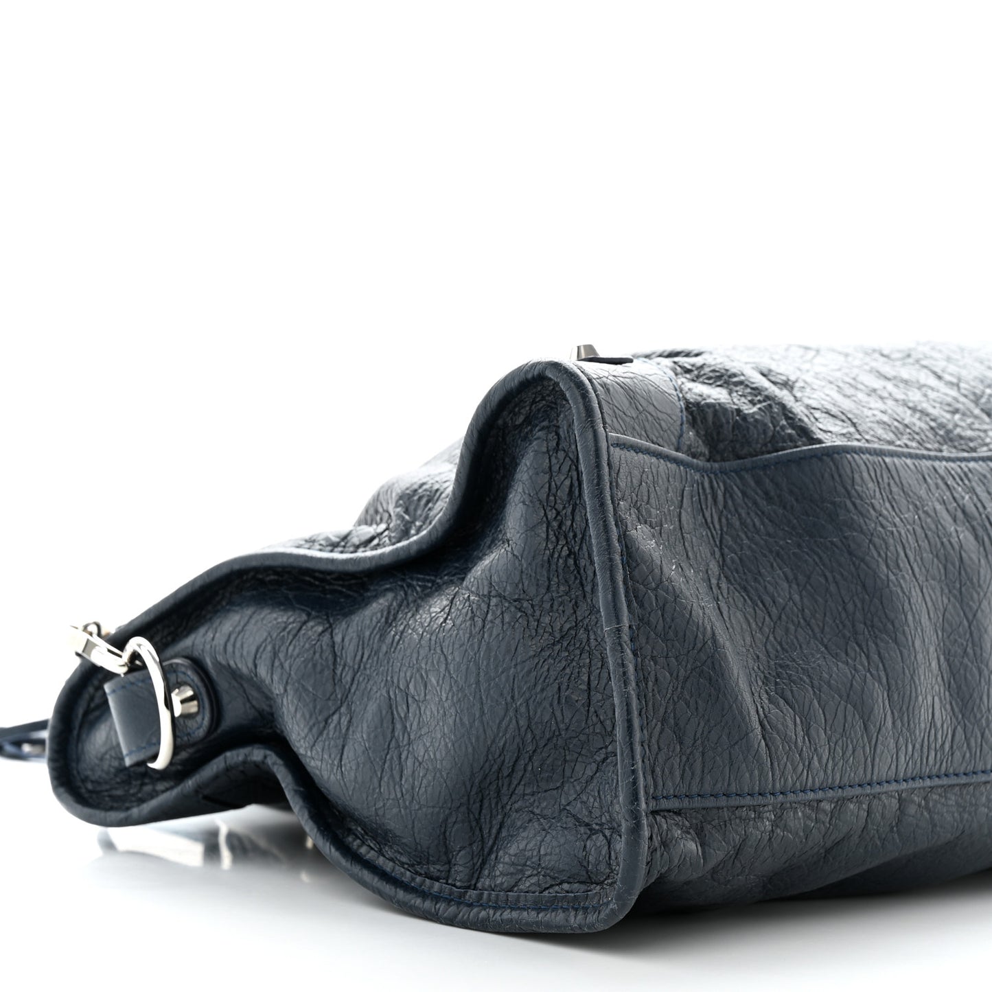 Agneau Classic Silver Hardware City Bleu Obscur