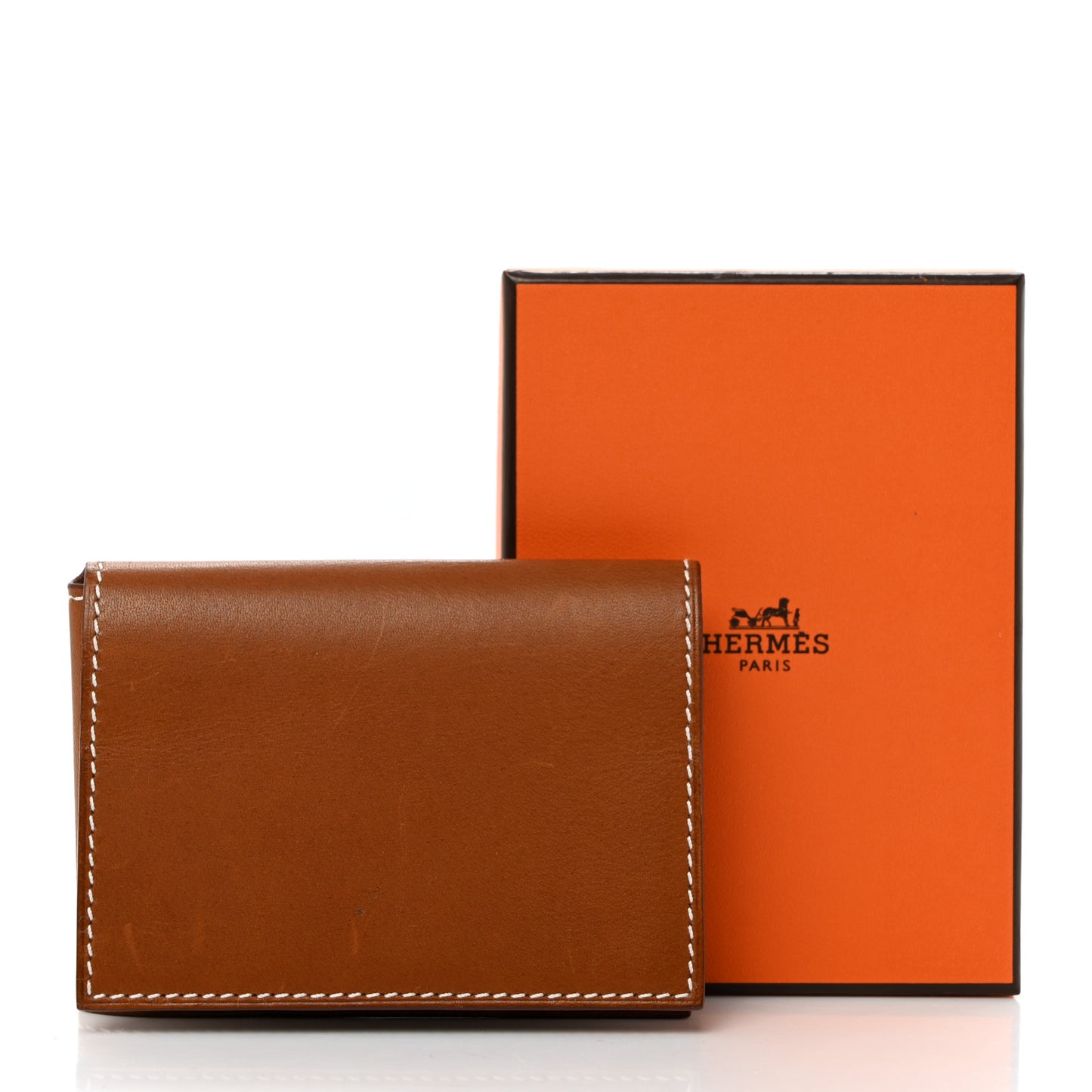 Barenia Guernesey Card Case Fauve