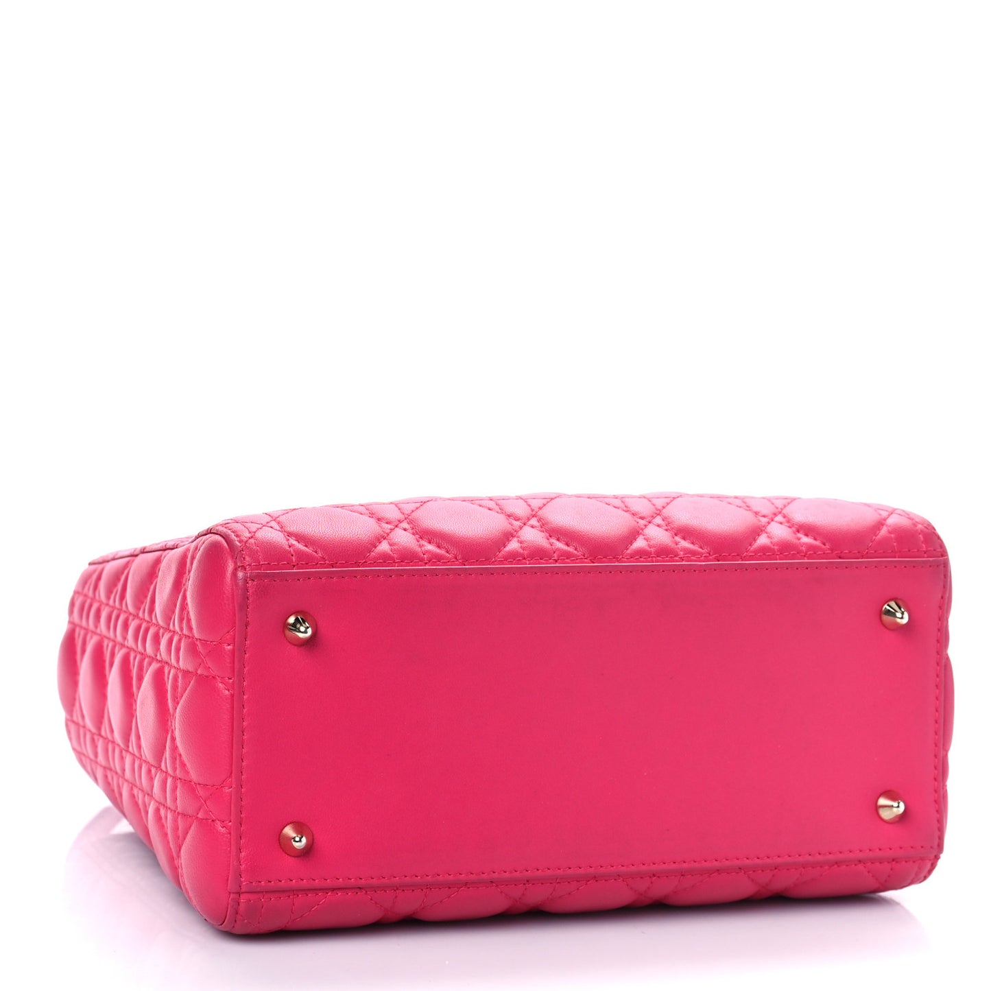 Lambskin Cannage Medium Lady Dior Pink