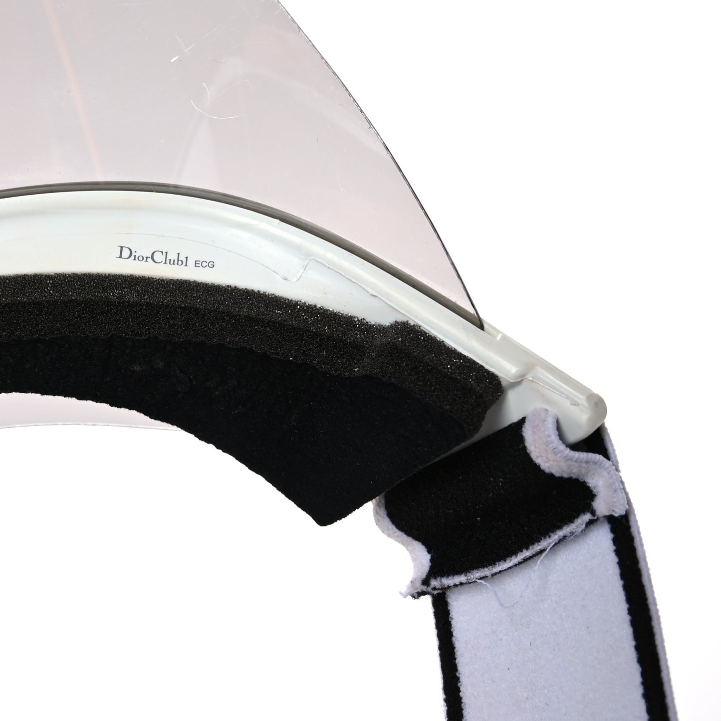 Mirrored DiorClub1 Sun Visor Silver
