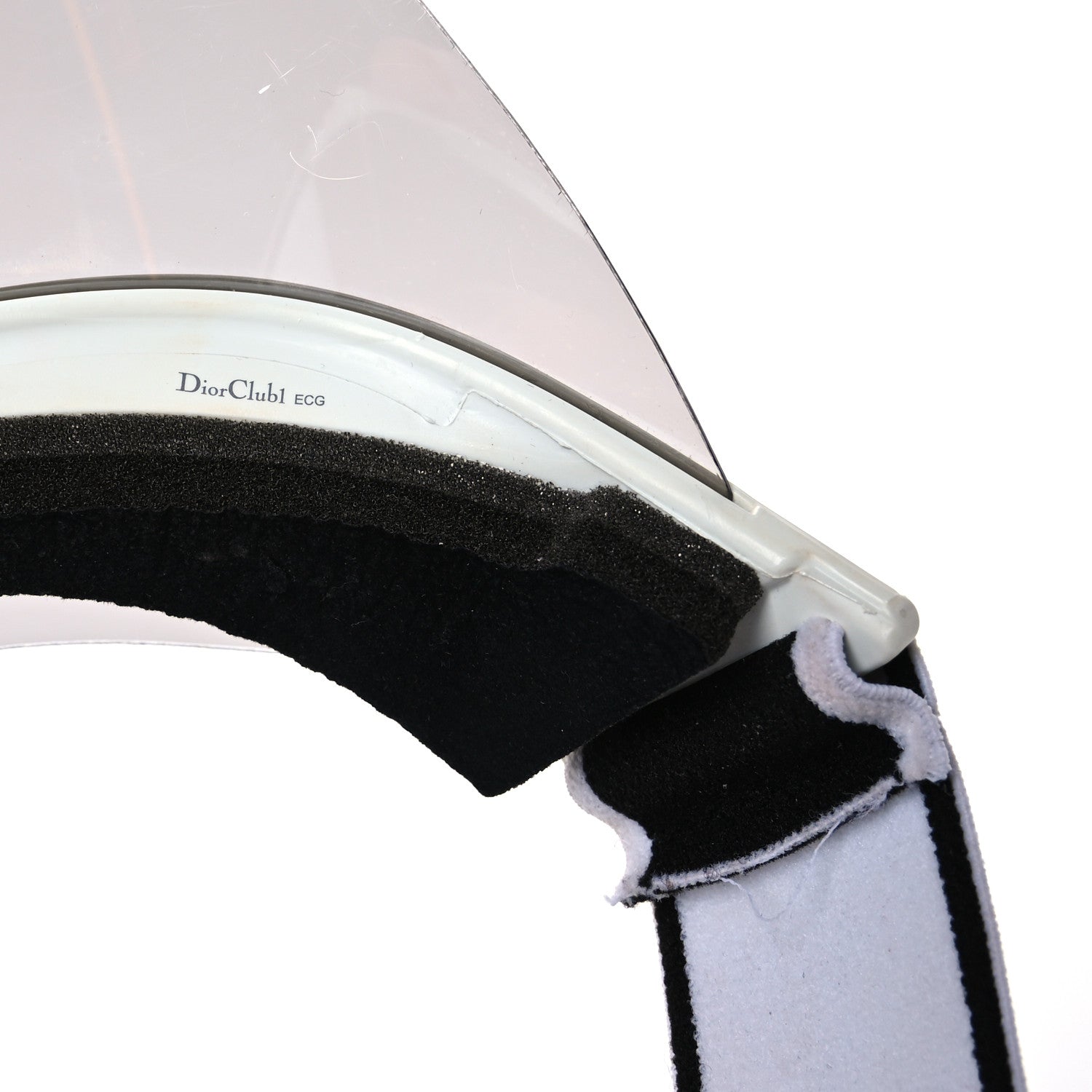 Christian Dior Mirrored DiorClub1 Sun Visor Silver 9 of 11