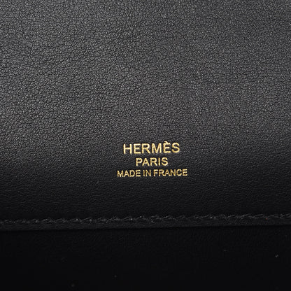 Hermes Swift Kelly Cut Clutch Pochette Black 7 of 10