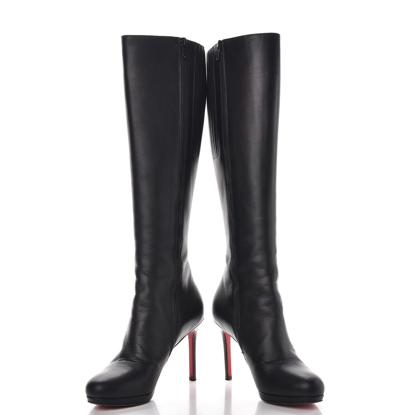 Calfskin Botalili 100 Tall Boots 37 Black
