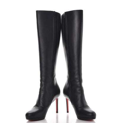 Christian Louboutin Calfskin Botalili 100 Tall Boots 37 Black 4 of 14