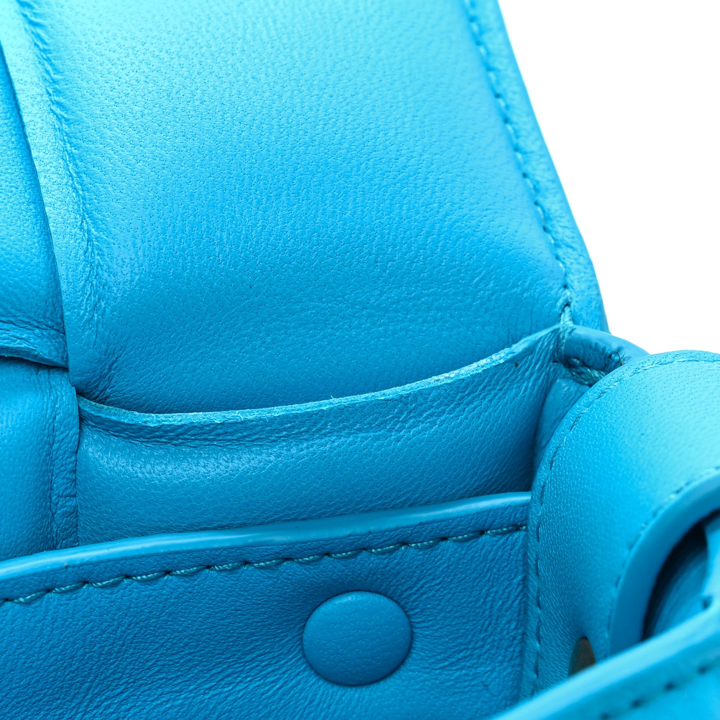 Nappa Maxi Intreccio Padded Cassette Crossbody Bag Pool