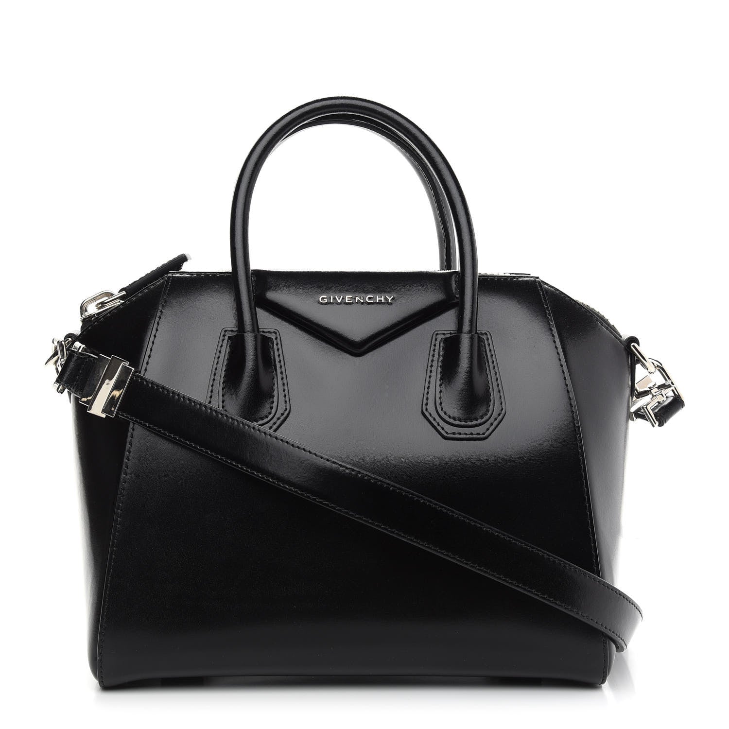 Givenchy Shiny Lord Calfskin Small Antigona Black 1 of 10