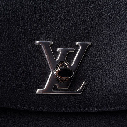 Louis Vuitton Calfskin Lockme Ever BB Black 9 of 10